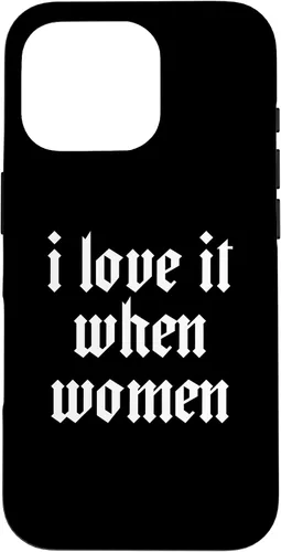 Vista 20 de iPhone 16 Lesbianas Divertido BI Mínimo para Lesbianas Orgullo Gay Me encanta cuando el caso