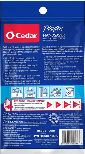 Vista 3 de Playtex Handsaver Reusable Rubber Gloves (Medium, Pack - 1)