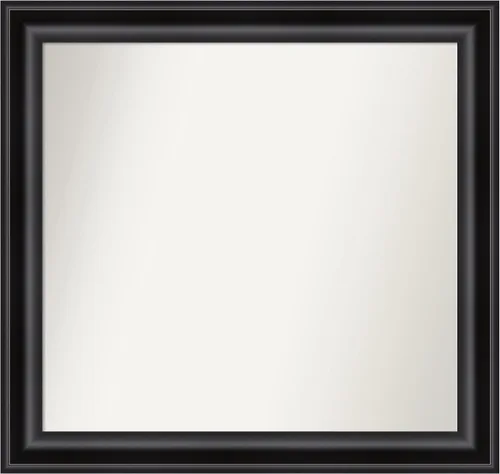 Vista 587 de Amanti Art Espejo personalizado, espejo de baño negro puente, espejo de pared o espejo de tocador de baño sobre el fregadero (26 x 26 pulgadas)