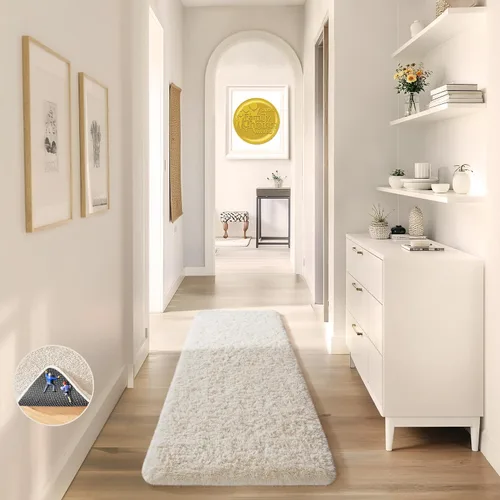 Vista 148 de Ophanie - Alfombras para sala de estar, antideslizante y suave, de felpa grandes y peludas para dormitorio, peludas para niños y niñas, decoración