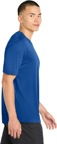 Vista 2 de Sport-Tek camiseta de competición para hombre con contraste de color.