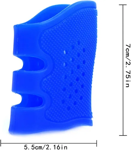 Vista 8 de Funda de agarre táctico de goma antideslizante con ventilación para Glock