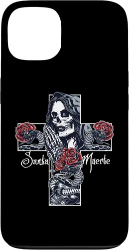 Vista 7 de Funda con diseño de calavera de Santa Muerte para iPhone 17