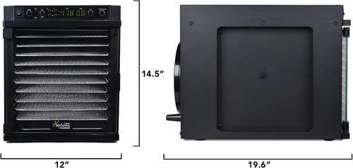 Vista 15 de Tribest Sedona Express SDE-S6780-B Deshidratador digital de alimentos, Negro
