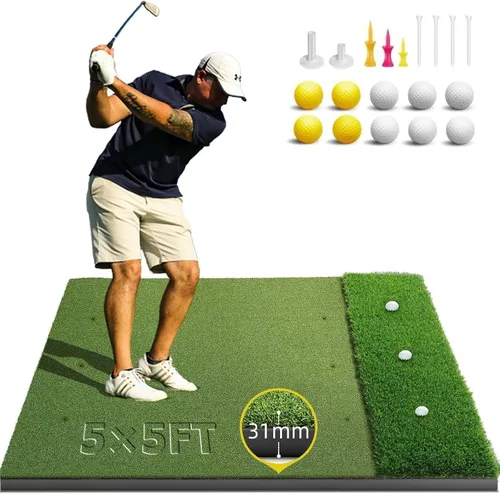 Vista 12 de Bltend Golf Mat 36mm: 5x4ft/6x4ft Golf Hitting Mat Practice Outdoor Indoor