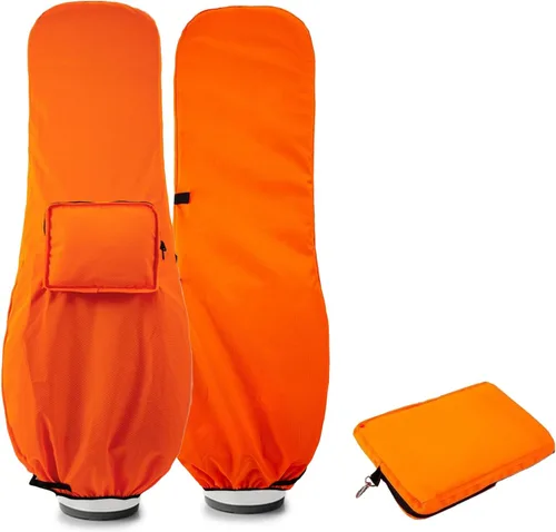 Vista 8 de Funda para bolsa de golf de viaje, funda de lluvia para bolsa de golf, impermeable, ligera, plegable, fácil de limpiar, Durabale, protección a