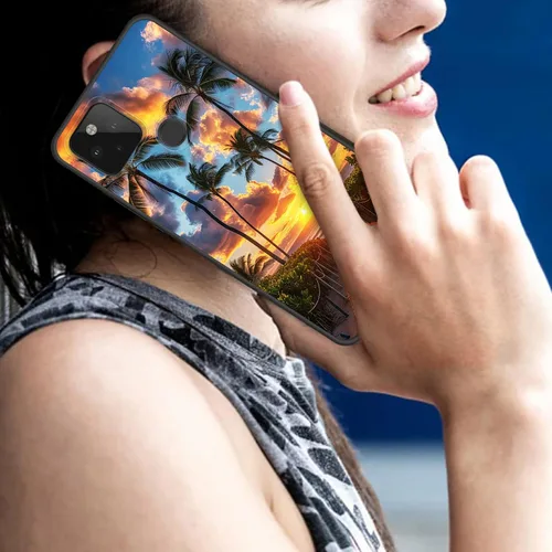Vista 510 de Funda delgada para Google Pixel 4 XL, funda delgada de silicona de TPU suave a prueba de golpes para Google Pixel 4 XL, astronauta Galaxy