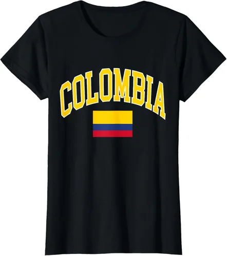 Vista 7 de Camiseta Colombia, Negro