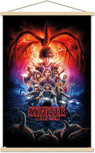 Vista 11 de Trends International Netflix Stranger Things: Season 2 - Póster de pared de una hoja, 22.4 pulgadas de largo x 14.7 pulgadas, versión enmarcada