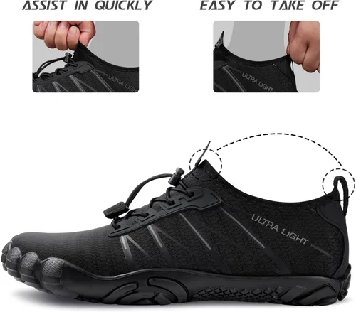 Vista 5 de SIMARI WP005 - Zapatos acuáticos unisex, deportes acuáticos, sensación descalza, de secado rápido, para playa, natación, yoga, surf, piscina
