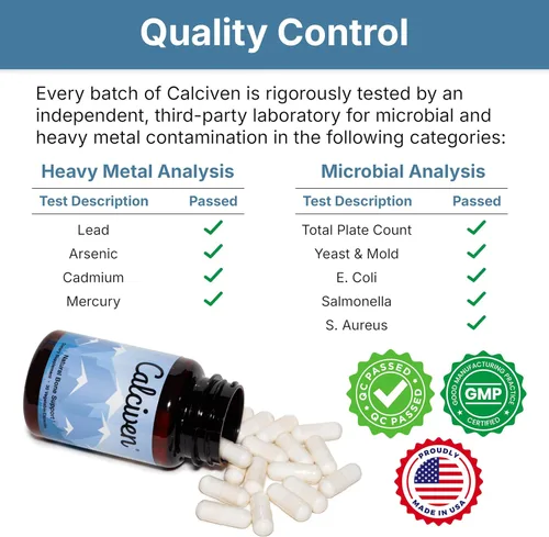 Vista 7 de Calciven - Suplemento Natural para el Apoyo Óseo - Sin GMO, Sin Gluten