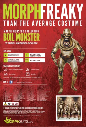 Vista 5 de Morphsuits mens Boil Monster Adult Fun Costume