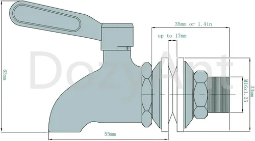 Vista 5 de [Actualizado] Despachador de bebidas más duradero, repuesto, acabado pulido de acero inoxidable, repuesto de despachador de agua, compatible