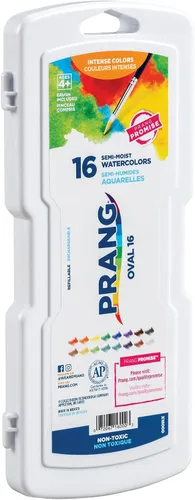 Vista 11 de Prang Juego de pintura ovalada para acuarela, 8 colores surtidos, 1 unidad