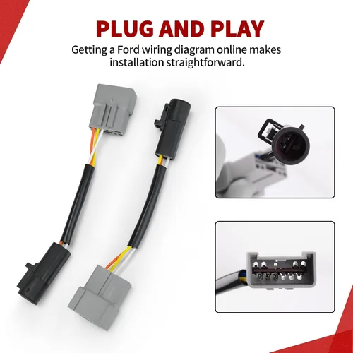 Vista 8 de YITAMOTOR Espejos de remolque compatibles con Ford F250 F350 F450 F550 Super Duty 2008-2016, señal de giro LED con calefacción eléctrica, manual