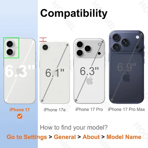Vista 260 de HOOMIL Funda para iPhone 7 Plus/iPhone 8 Plus de 5.5 Pulgadas, sin amarillamiento, protección contra caídas, cubierta trasera dura transparente