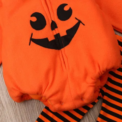 Vista 7 de Disfraz de calabaza de Halloween para bebés y niños pequeños
