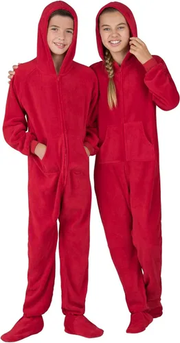Vista 35 de Footed Pajamas - Pijama de una pieza de chenilla para niños pequeños Enterizo de pijama de una pieza para niños y niñas Unisex