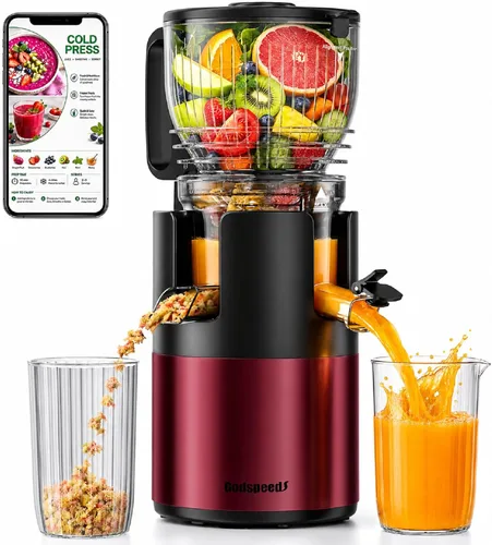 Vista 10 de Godspeeds® Smoothpress® Máquina exprimidora de prensado en frío de 6 pulgadas Negro
