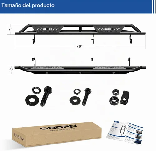 Vista 8 de Estribos OEDRO aptos para Chevy Colorado/GMC Canyon Crew Cab 15-26