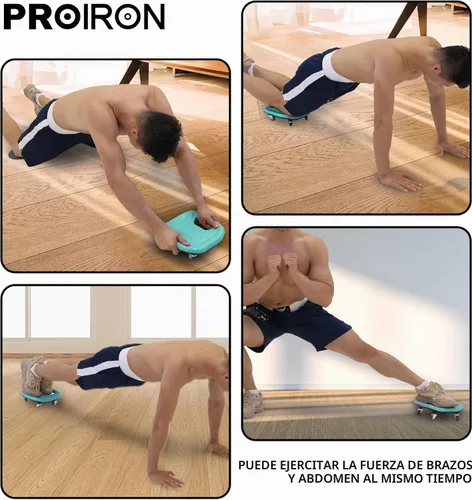 Vista 8 de PROIRON Rodillo abdominal con rodilleras para entrenamiento abdominal, rueda multifuncional para entrenamiento abdominal, rodillo abdominal