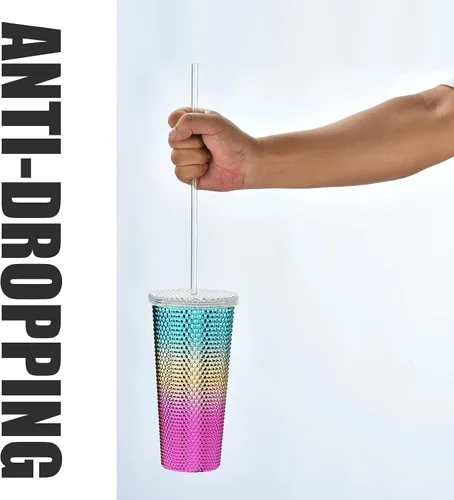 Vista 9 de Pajitas de plástico de 10.5 pulgadas reutilizables, de color, para vasos Tervis, Yeti, Signature, juego de 10 con cepillo de limpieza
