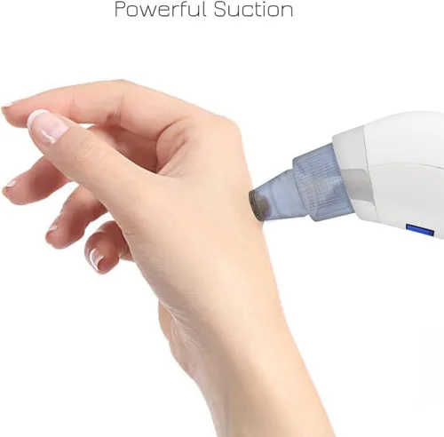 Vista 6 de Eliminador de puntos negros para la cara, dermasuction BlueOrchids para eliminación de puntos blancos, ventosa de acné, limpiador de poros al vacío
