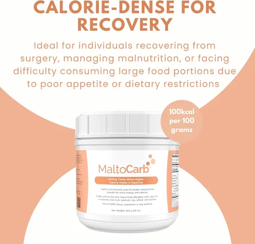 Vista 6 de MaltoCarb Maltodextrina en polvo, 16.01 oz Polvo de carbohidratos, energía sostenida, absorción rápida, sin gluten, a base de plantas