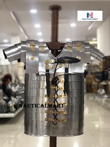 Vista 4 de NauticalMart Soldado Romano Militar Lorica Segmentata Cuerpo Armadura 0.63 oz Acero