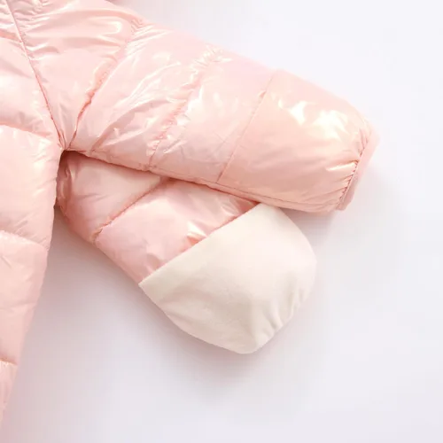 Vista 7 de Traje de nieve grueso de invierno para bebé con lindo estampado de dibujos animados con capucha impermeable ropa de nieve