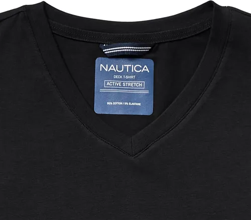Vista 3 de Nautica Camiseta de manga corta para hombre con cuello en V
