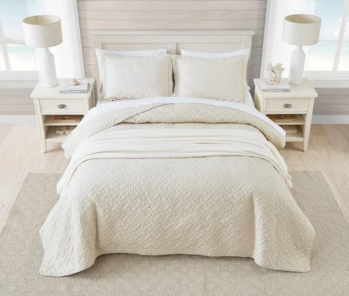 Vista 8 de Tommy Bahama - Juego de edredón individual, ropa de cama de algodón suave con funda a juego, certificado Oeko-Tex, artículos esenciales