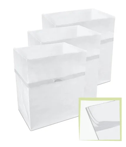Vista 8 de Clean Cubes Botes de basura emergentes desechables de 13 galones (paquete de 3, multi-forro) con bolsas ajustadas – Contenedores plegables de basura