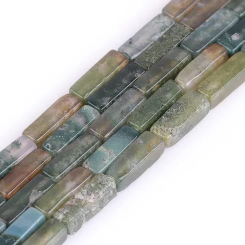 Vista 25 de GEM-Inside - Cubo cuadrado de piedra de larvikita negra natural de 0.157 x 0.512 in, columna cuboidea, cuentas de chakra para fabricación de joyas