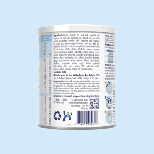 Vista 8 de Kabrita - Fórmula de leche de cabra en polvo para lactantes, digestión suave, 14 onzas, paquete de 12 Alternativa suave a la leche de vaca