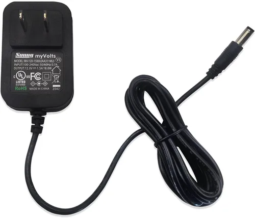 Vista 2 de MyVolts Adaptador de fuente de alimentación de 12 V compatible con Arturia KeyStep 37, KeyStep 49, teclado KeyStep 61 - Enchufe de EE. UU