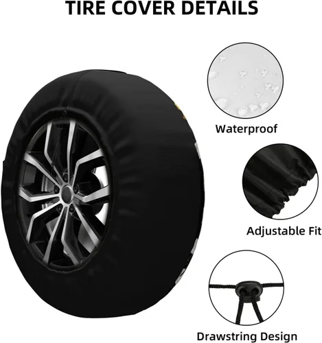 Vista 4 de 1776-2026 Anniversary USA Spare Tire Cover Waterproof Patriotic Eagle UV Sun Tyre Cover Fit for Trailer, RV, SUV and Many Vehicle 14 inch Wheel
