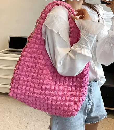 Vista 4 de Bolsas Hobo de burbujas para mujer, bolsa de mano de burbujas, bolsa de hombro de nube, bolso Hobo, bolso casual, bolso de regalo para mujeres 2023