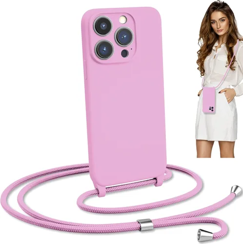 Vista 15 de Funda de teléfono con correa cruzada para iPhone 12 Pro Max, cuerda ajustable, cordón para el cuello del cinturón, cordón desmontable de cuerda
