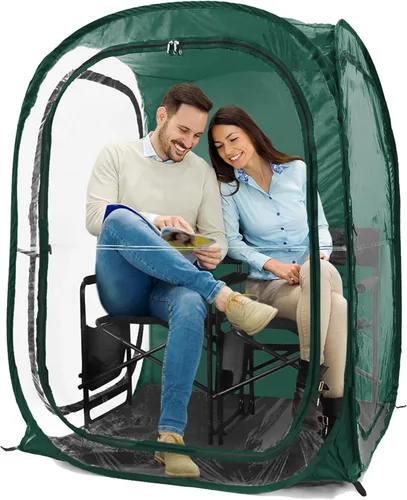 Vista 15 de WeatherPod® Pop-Up Sports Tent 1-2 Person – Instant Setup MyPod™ Original Shark Tank All-Weather Shelter for Outdoor Sports, Rain, Wind & Cold
