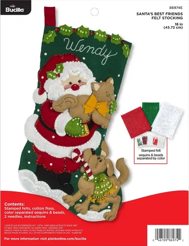 Vista 8 de Kit de Adornos de Navidad Elegante de Fieltro Bucilla 86977E