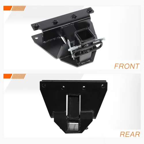 Vista 3 de Enganche de remolque clase 3 receptor de 2 pulgadas compatible con Jeep Grand Cherokee 05-10, color negro