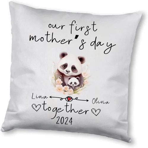 Vista 15 de Mother's Day Panda, Personalised Pillow Case Decor for Home, Present for Mom, Grandmother, for Her