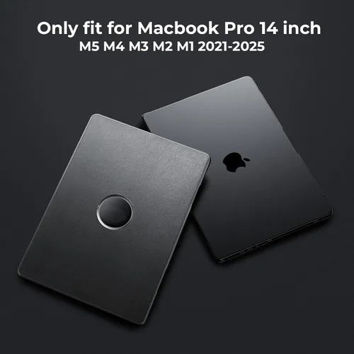 Vista 6 de Funda esencial de viaje para MacBook Pro de 14 pulgadas, M5/M4/M3/M2/M1 Pro/Max Chip Cubierta protectora delgada, ventilación de refrigeración