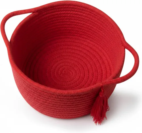 Vista 19 de Cestas de regalo grandes vacías para llenar, bonita canasta tejida para adolescentes, mujeres, baby shower, cubo de juguetes pequeño decorativo