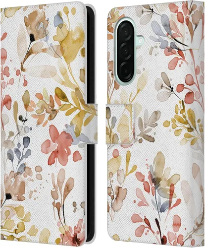 Vista 207 de Head Case Designs Officially Licensed Ninola Beige Wild Grasses Leather Wallet Case Compatible with Samsung Galaxy A07 4G