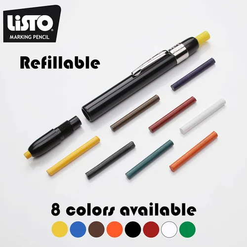 Vista 2 de Listo Pencil Company - Recarga de plomo marcado, azul, 72