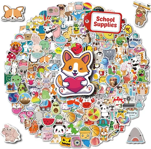 Vista 8 de 100 Pcs Christmas Stickers, Merry Christmas Vinyl Stickers for Kids Pegatinas de Navidad