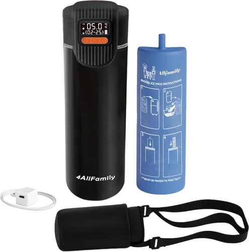 Vista 11 de 4ALLFAMILY Nomad Big 48H 1-7 Pen - Enfriador de insulina para viajes, caja aprobada por la TSA, caja de transporte EpiPen, bolsa de viaje médica