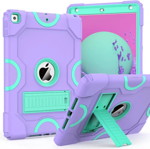 Vista 19 de ZoneFoker - Funda para iPad de 9.ª generación, funda para iPad de 8.ª y 7.ª generación, funda para iPad de 10.2 pulgadas 2021/2020/2019, funda Negro